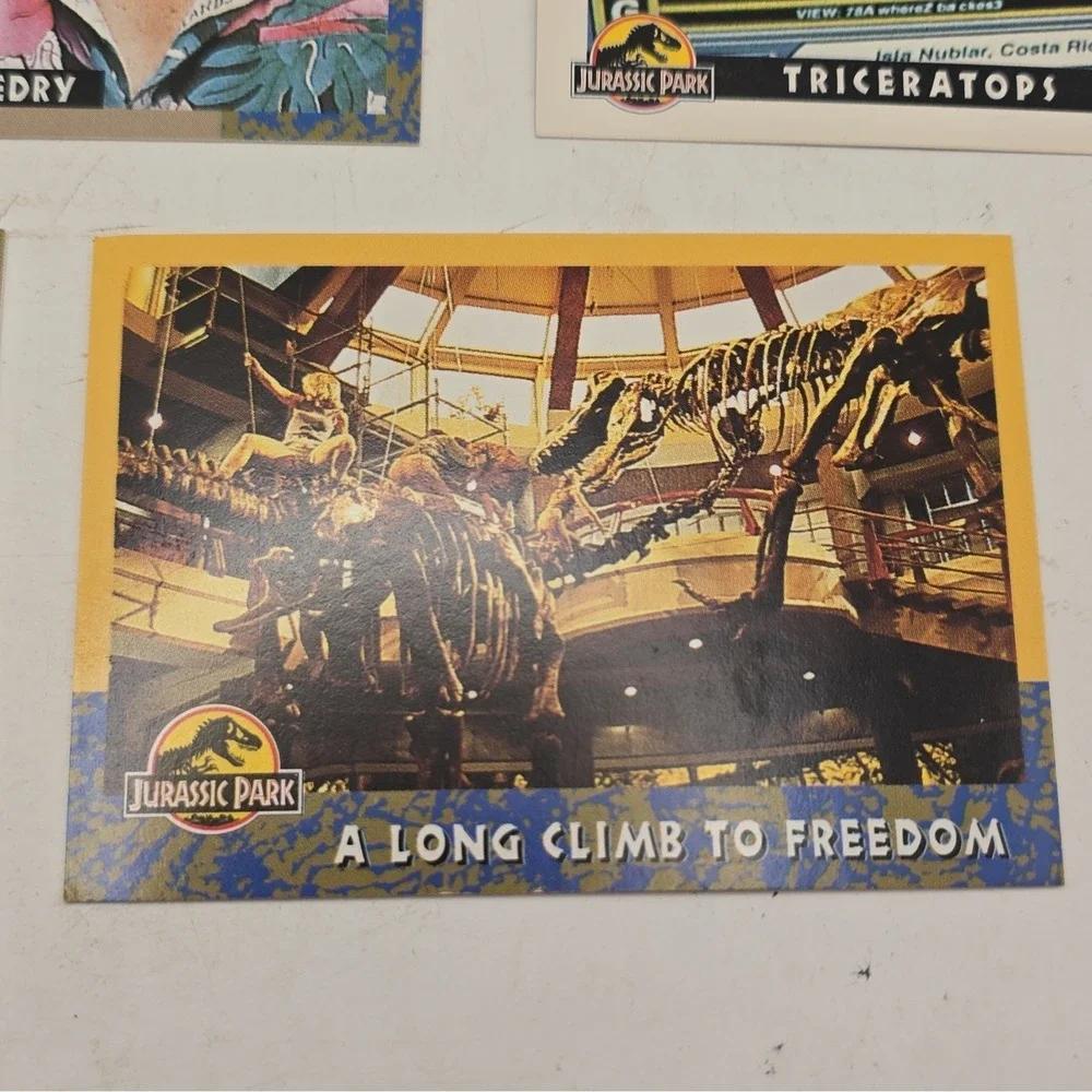 1993 Topps Co. Jurassic Park Trading Cards Lot Of 5 Cards